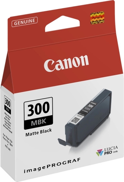 CARTUCHO ORIGINAL Canon PFI300 Negro Mate Cartucho de Tinta Original - 4192C001/PFI300MBK