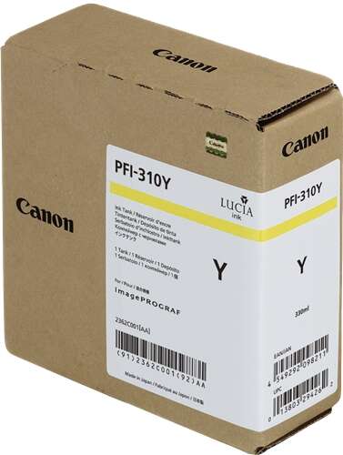 CARTUCHO ORIGINAL Canon PFI310 Amarillo Cartucho de Tinta Original - 2362C001