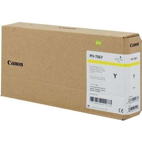 CARTUCHO ORIGINAL Canon PFI706 Amarillo Cartucho de Tinta Original - 6684B001
