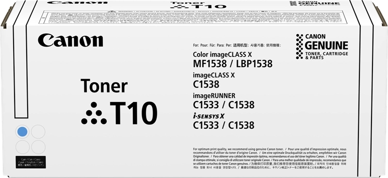 CARTUCHO ORIGINAL Canon T10 Cyan Cartucho de Toner Original - 4565C001
