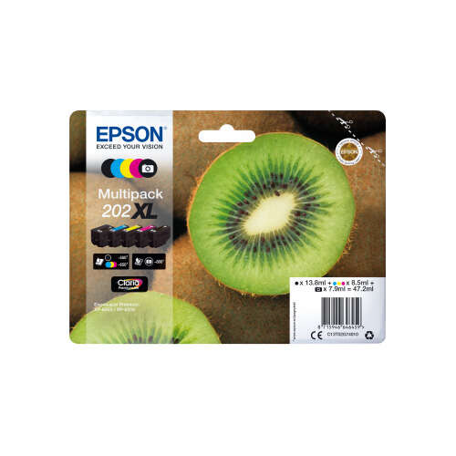CARTUCHO ORIGINAL Epson 202XL Pack de 5 Cartuchos de Tinta Originales - C13T02G74010