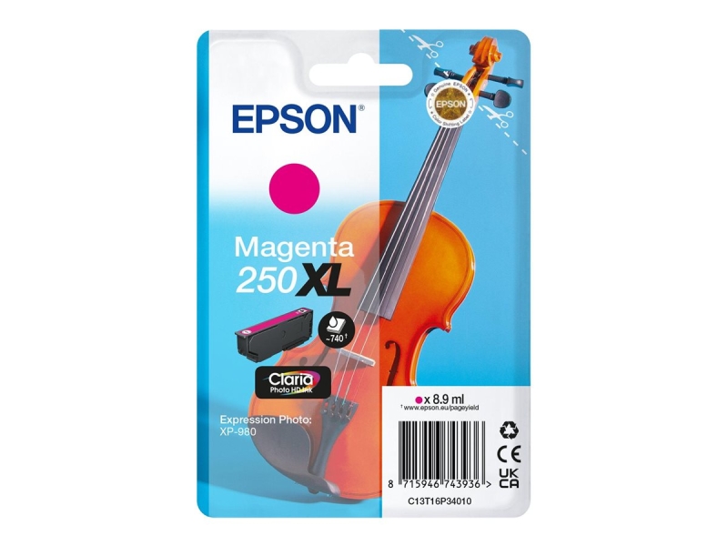 CARTUCHO ORIGINAL Epson 250XL Magenta Cartucho de Tinta Original - C13T16P34010
