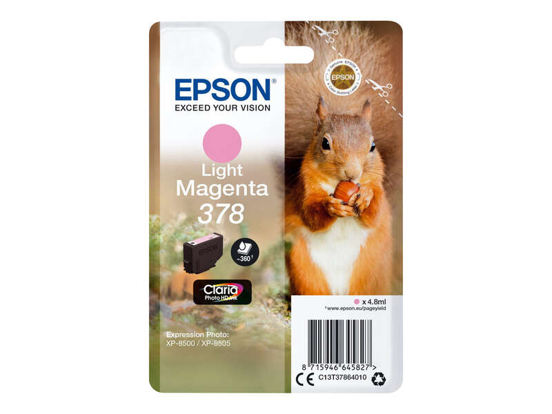 CARTUCHO ORIGINAL Epson 378 Magenta Light Cartucho de Tinta Original - C13T37864010