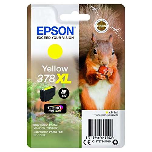 CARTUCHO ORIGINAL Epson 378XL Amarillo Cartucho de Tinta Original - C13T37944010