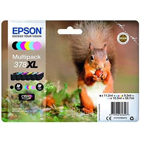 CARTUCHO ORIGINAL Epson 378XL Pack de 6 Cartuchos de Tinta Originales - C13T37984010