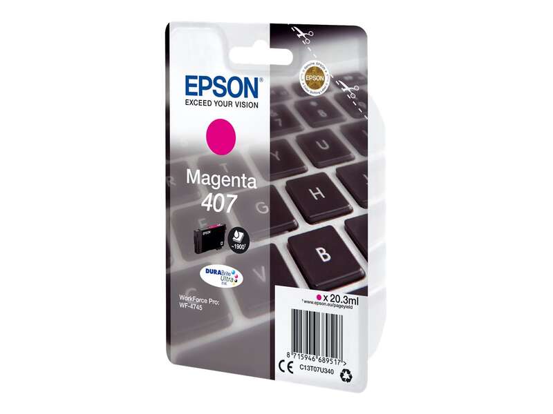 CARTUCHO ORIGINAL Epson 407 Magenta Cartucho de Tinta Original - C13T07U340