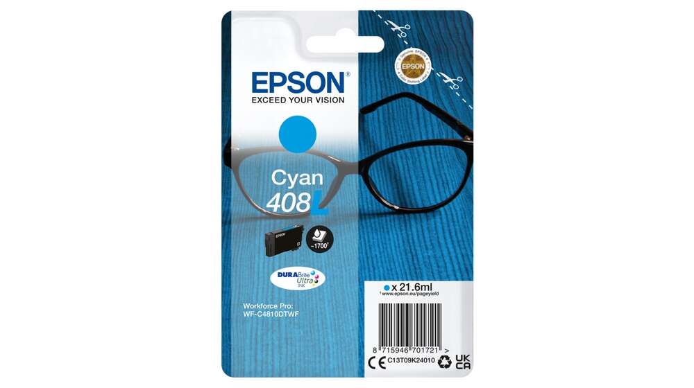 CARTUCHO ORIGINAL Epson 408L Cyan Cartucho de Tinta Original - C13T09K24010