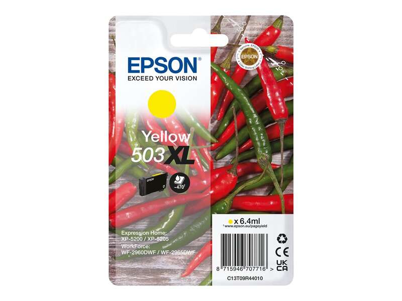 CARTUCHO ORIGINAL Epson 503XL Amarillo Cartucho de Tinta Original - C13T09R44010