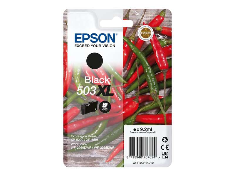 CARTUCHO ORIGINAL Epson 503XL Negro Cartucho de Tinta Original - C13T09R14010
