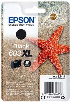 CARTUCHO ORIGINAL Epson 603XL Negro Cartucho de Tinta Original - C13T03A14010
