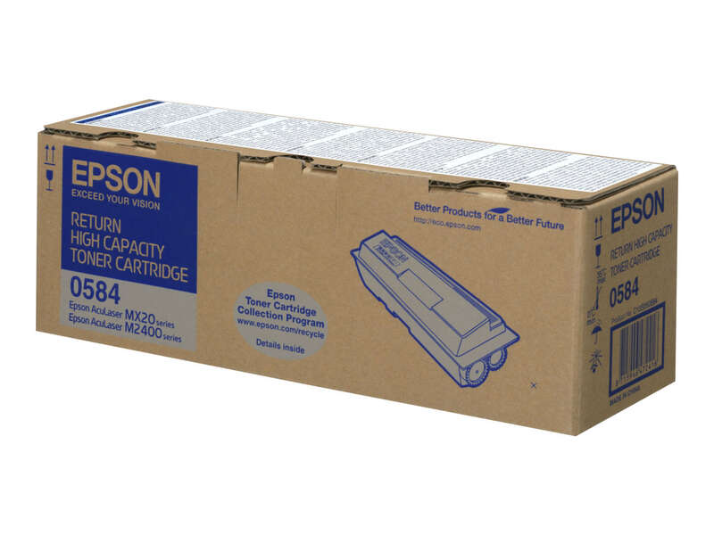 CARTUCHO ORIGINAL Epson Aculaser M2400/MX20 Negro Cartucho de Toner Original - C13S050584/C13S050582