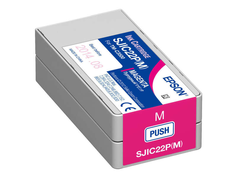 CARTUCHO ORIGINAL Epson SJIC22P Magenta Cartucho de Tinta Original - C33S020603/SJIC22P(M)