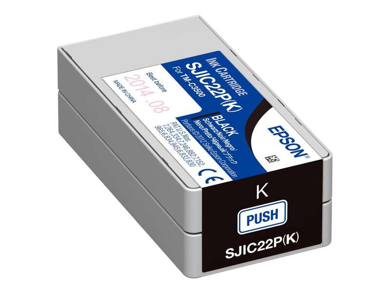 CARTUCHO ORIGINAL Epson SJIC22P Negro Cartucho de Tinta Original - C33S020601/SJIC22P(K)