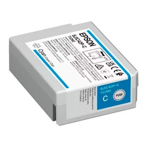 CARTUCHO ORIGINAL Epson SJIC42P-C Cyan Cartucho de Tinta Original - C13T52M240