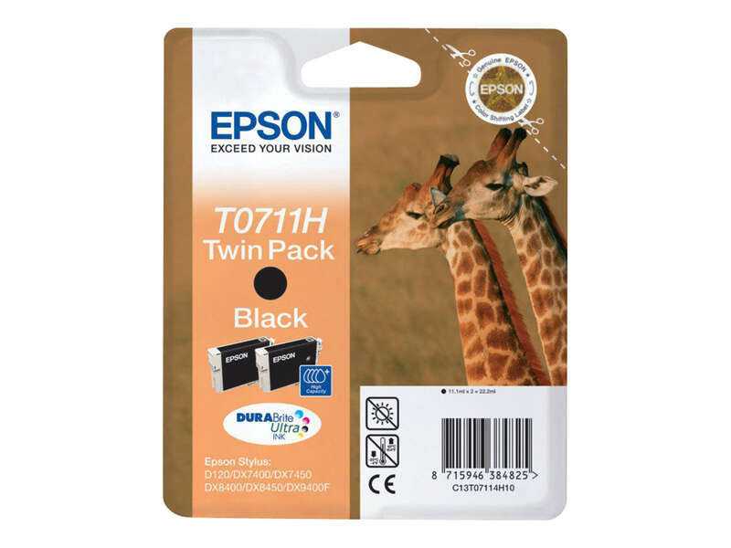 CARTUCHO ORIGINAL Epson T0711H Negro Cartucho de Tinta Original - C13T07114H10