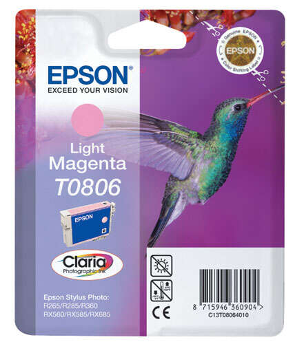 CARTUCHO ORIGINAL Epson T0806 Magenta Light Cartucho de Tinta Original - C13T08064011