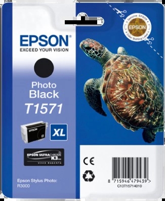 CARTUCHO ORIGINAL Epson T1571 Negro Photo Cartucho de Tinta Original - C13T15714010
