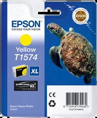 CARTUCHO ORIGINAL Epson T1574 Amarillo Cartucho de Tinta Original - C13T15744010