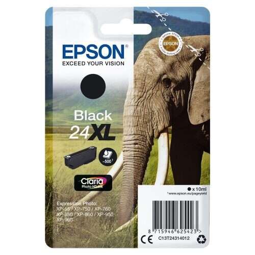 CARTUCHO ORIGINAL Epson T2431 (24XL) Negro Cartucho de Tinta Original - C13T24314012