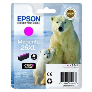 CARTUCHO ORIGINAL Epson T2633 (26XL) Magenta Cartucho de Tinta Original - C13T26334012