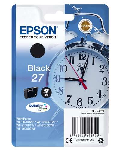 CARTUCHO ORIGINAL Epson T2701 (27) Negro Cartucho de Tinta Original - C13T27014012