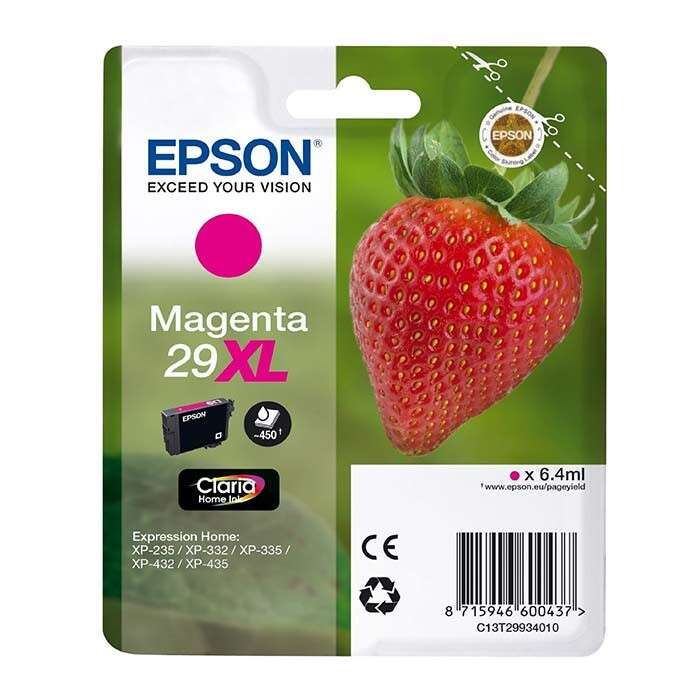 CARTUCHO ORIGINAL Epson T2993 (29XL) Magenta Cartucho de Tinta Original - C13T29934012