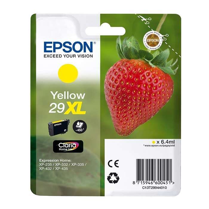CARTUCHO ORIGINAL Epson T2994 (29XL) Amarillo Cartucho de Tinta Original - C13T29944012