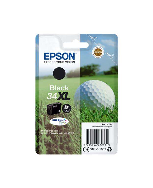 CARTUCHO ORIGINAL Epson T3471 (34XL) Negro Cartucho de Tinta Original - C13T34714010