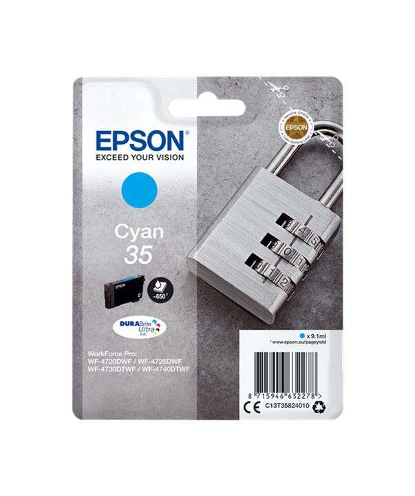 CARTUCHO ORIGINAL Epson T3582 (35) Cyan Cartucho de Tinta Original - C13T35824010