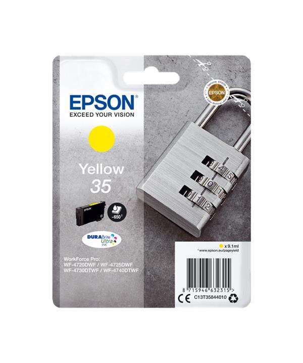 CARTUCHO ORIGINAL Epson T3584 (35) Amarillo Cartucho de Tinta Original - C13T35844010