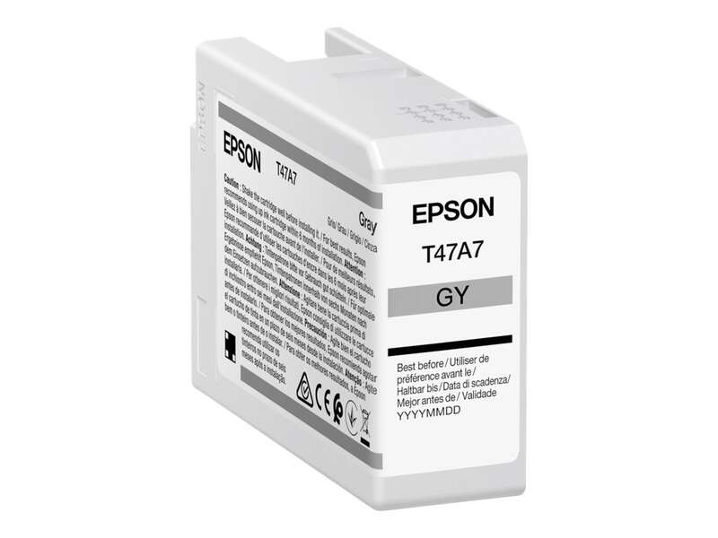 CARTUCHO ORIGINAL Epson T47A7 Gris Cartucho de Tinta Original - C13T47A700