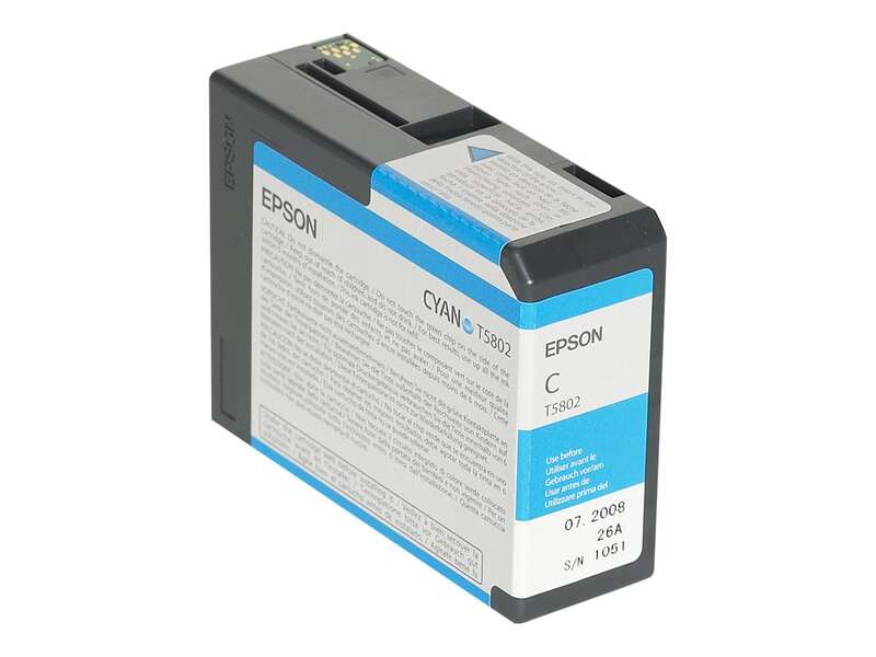 CARTUCHO ORIGINAL Epson T5802 Cyan Cartucho de Tinta Original - C13T580200