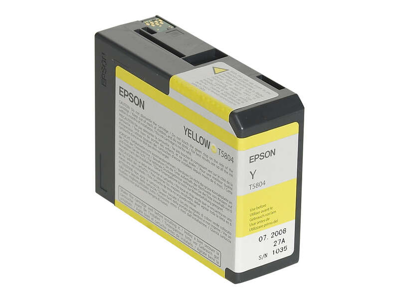CARTUCHO ORIGINAL Epson T5804 Amarillo Cartucho de Tinta Original - C13T580400