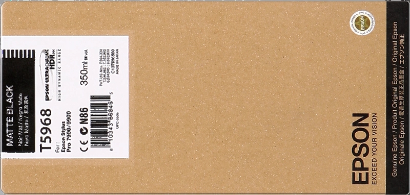 CARTUCHO ORIGINAL Epson T5968 Negro Mate Cartucho de Tinta Original - C13T596800