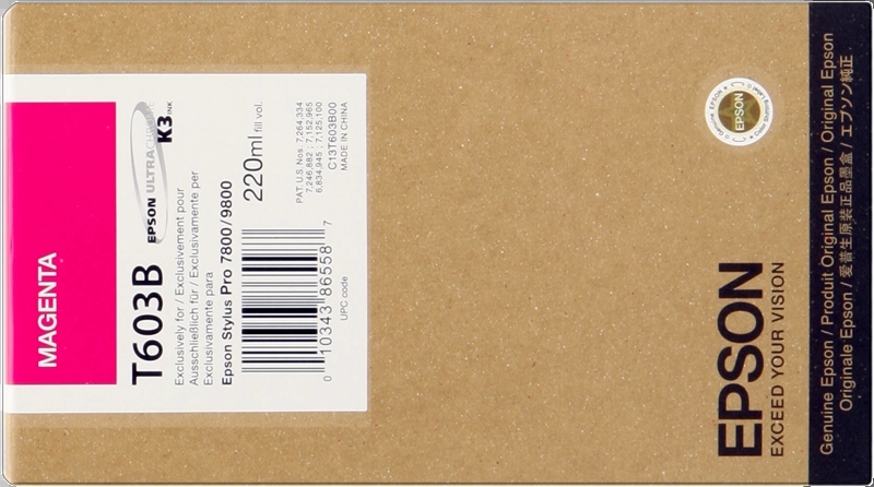 CARTUCHO ORIGINAL Epson T603B Magenta Cartucho de Tinta Original - C13T603B00