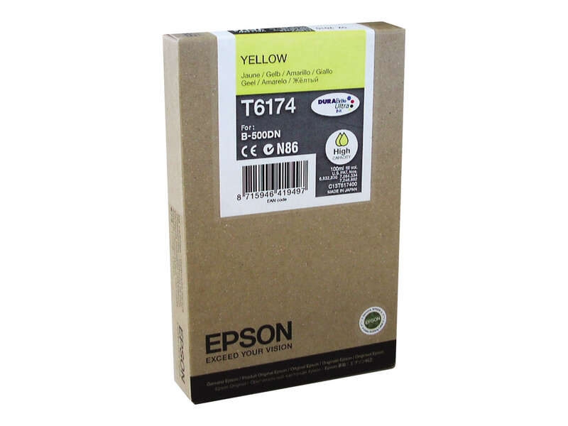 CARTUCHO ORIGINAL Epson T6174 Amarillo Cartucho de Tinta Original - C13T617400