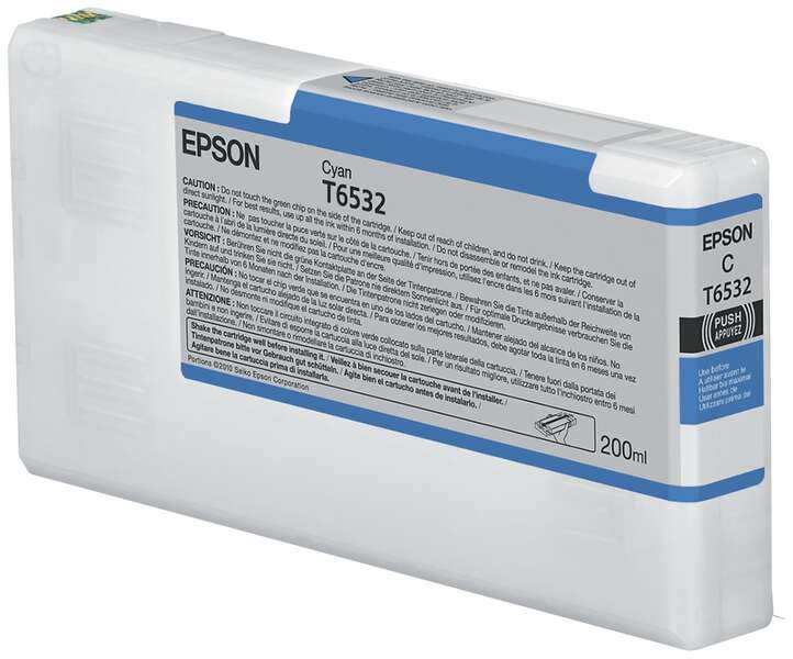 CARTUCHO ORIGINAL Epson T6532 Cyan Cartucho de Tinta Original - C13T653200