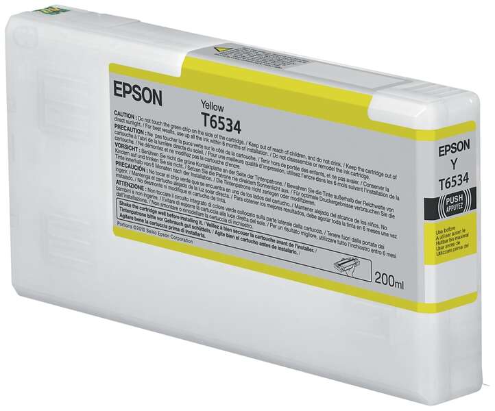 CARTUCHO ORIGINAL Epson T6534 Amarillo Cartucho de Tinta Original - C13T653400