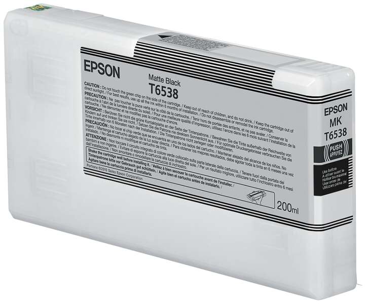CARTUCHO ORIGINAL Epson T6538 Negro Mate Cartucho de Tinta Original - C13T653800