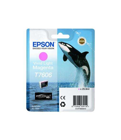 CARTUCHO ORIGINAL Epson T7606 Magenta Light Cartucho de Tinta Original - C13T76064010