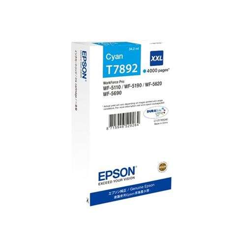 CARTUCHO ORIGINAL Epson T7892 Cyan Cartucho de Tinta Original - C13T789240