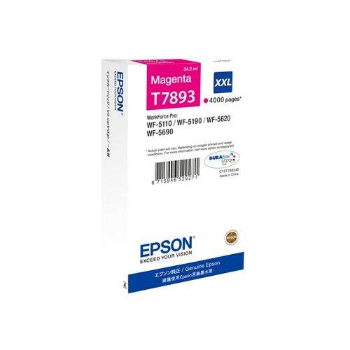 CARTUCHO ORIGINAL Epson T7893 Magenta Cartucho de Tinta Original - C13T789340