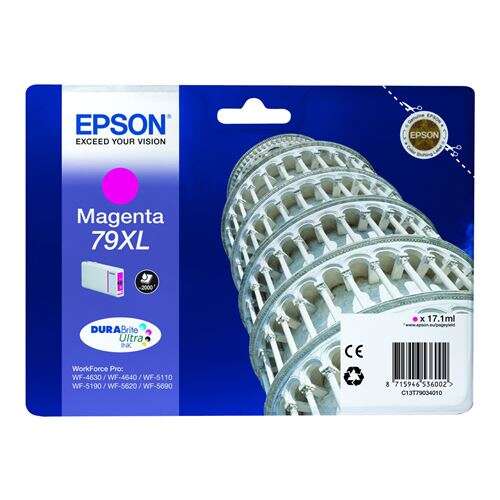CARTUCHO ORIGINAL Epson T7903 (79XL) Magenta Cartucho de Tinta Original - C13T79034010