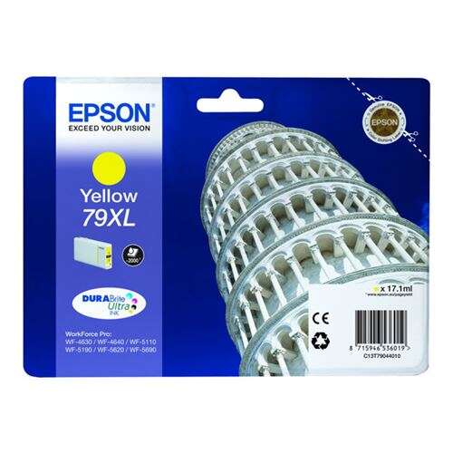 CARTUCHO ORIGINAL Epson T7904 (79XL) Amarillo Cartucho de Tinta Original - C13T79044010
