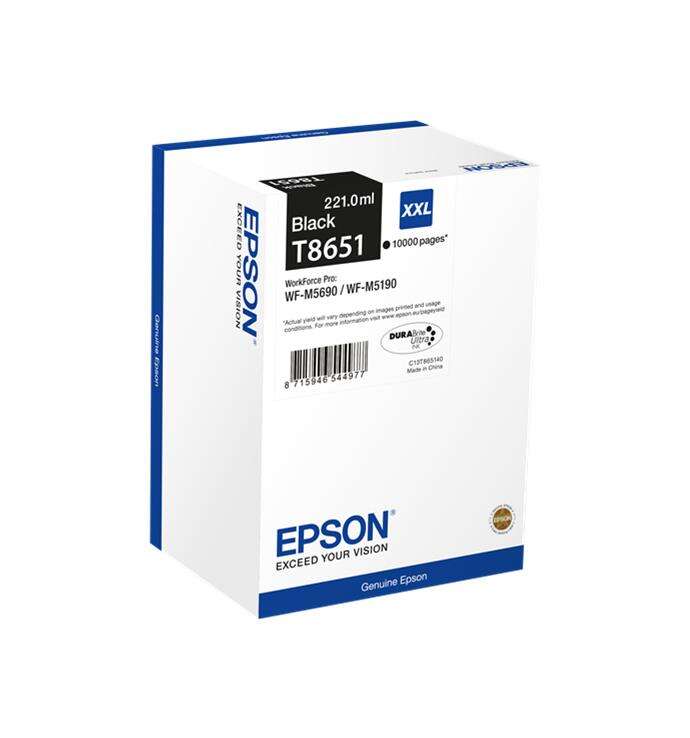 CARTUCHO ORIGINAL Epson T8651 Negro Cartucho de Tinta Original - C13T865140