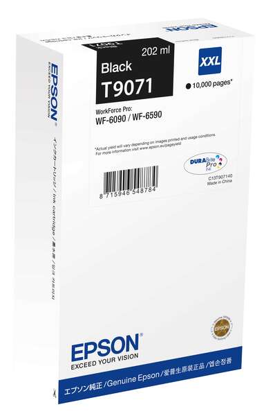 CARTUCHO ORIGINAL Epson T9071 Negro Cartucho de Tinta Original - C13T907140