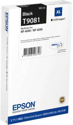 CARTUCHO ORIGINAL Epson T9081 Negro Cartucho de Tinta Original - C13T908140
