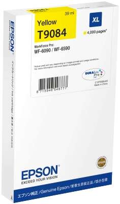 CARTUCHO ORIGINAL Epson T9084 Amarillo Cartucho de Tinta Original - C13T908440