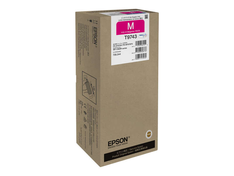CARTUCHO ORIGINAL Epson T9743 Magenta Cartucho de Tinta Original - C13T974300