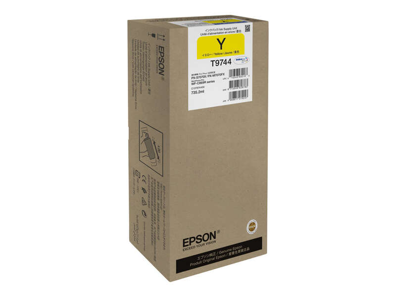 CARTUCHO ORIGINAL Epson T9744 Amarillo Cartucho de Tinta Original - C13T974400